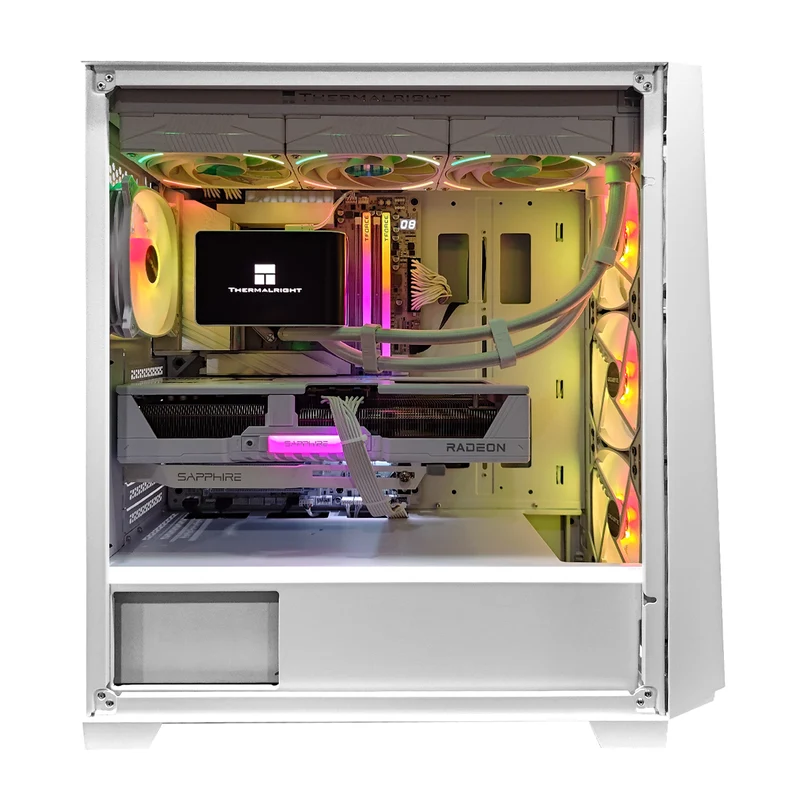 Ultra C301 V2 White Desktop Gaming PC | AMD Ryzen 7 9800X3D | 32GB (2X16GB) RAM | 2TB SSD | RX 9070 XT | Windows 11 Pro