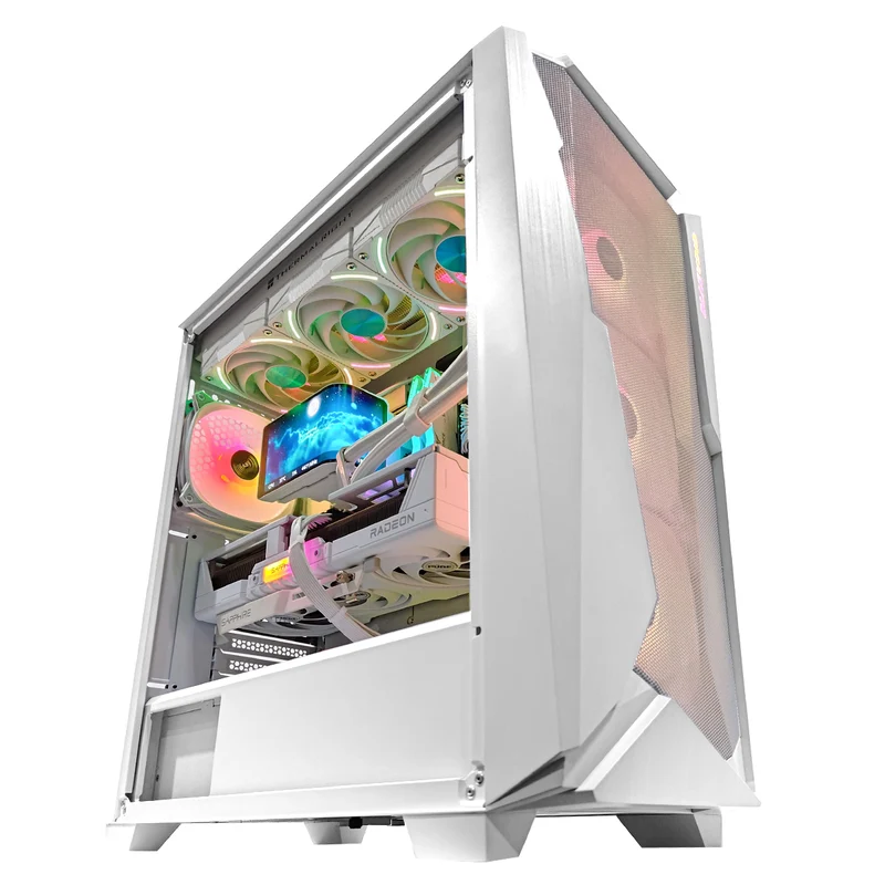 Ultra C301 V2 White Desktop Gaming PC | AMD Ryzen 7 9800X3D | 32GB (2X16GB) RAM | 2TB SSD | RX 9070 XT | Windows 11 Pro