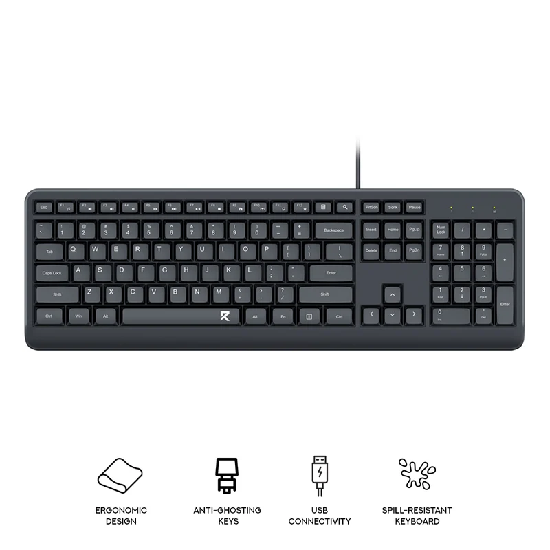 Redragon BK-7092 Office & Home Wired Keyboard (Black)