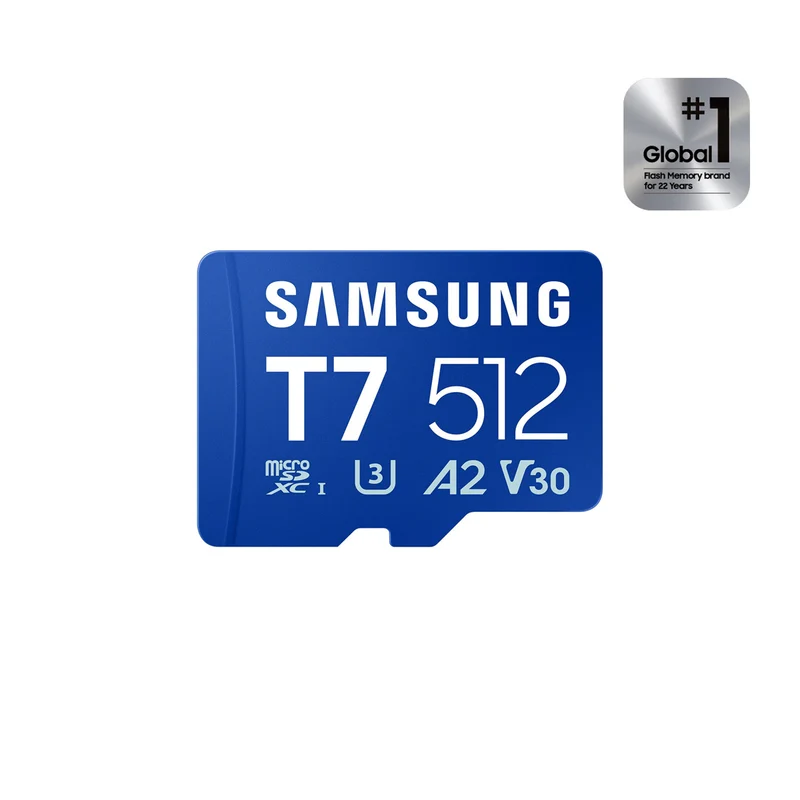 Samsung T7 UHS-I C10 U3 V30 A2 170MB/s Read microSDXC Card (512GB, 1TB) (MB-MB512T, MB-MB1T0T) + Free Juno Blind Box