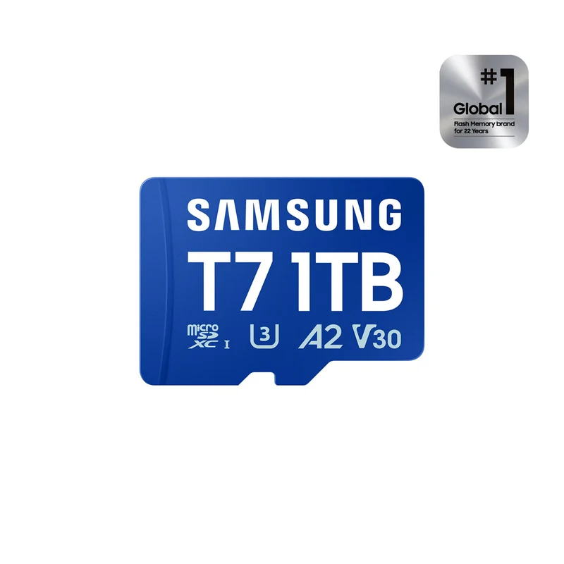 Samsung T7 UHS-I C10 U3 V30 A2 170MB/s Read microSDXC Card (512GB, 1TB) (MB-MB512T, MB-MB1T0T) + Free Juno Blind Box