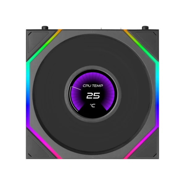 Lian Li Uni Fan TL LCD Flex 120mm Single Cooling Fan (Black, White)