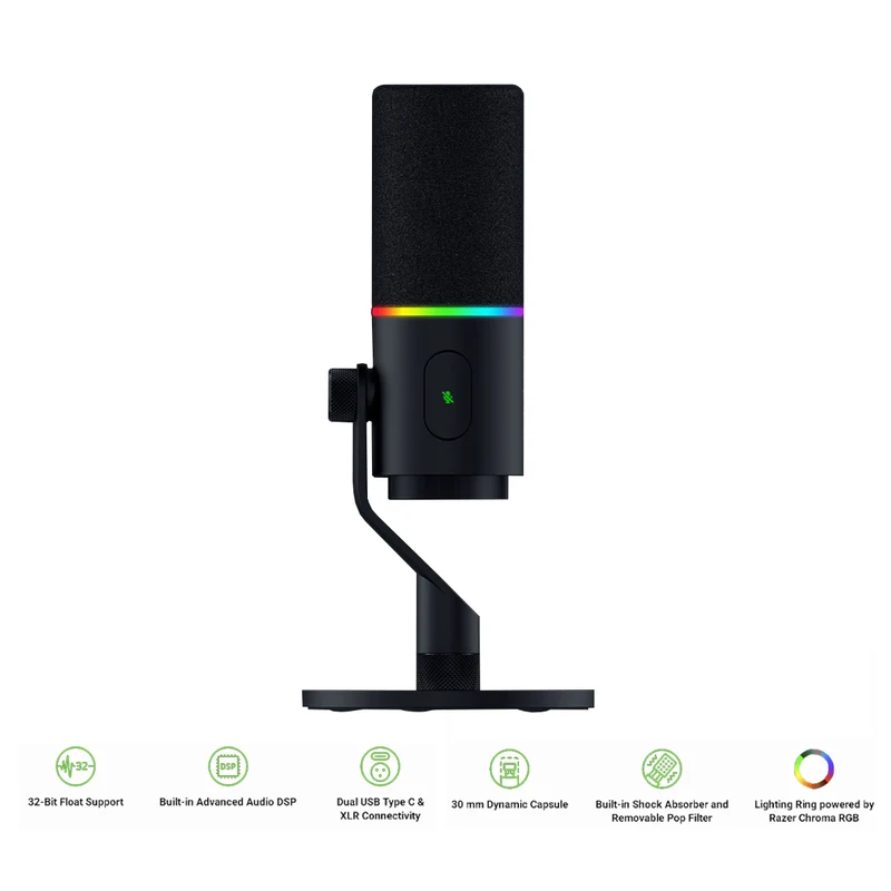Razer Seiren V3 Pro Dynamic USB & XLR Microphone (Black)