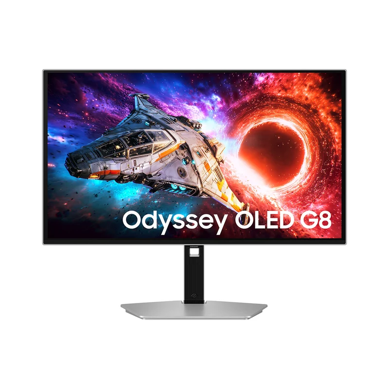 Samsung Odyssey OLED G8 LS27HG802SEXXP 27" 4K (3840x2160) 240Hz 0.03ms GTG FreeSync Premium Pro Gaming Monitor with Tilt/ Height/ Pivot/ Swivel Adjustment + Samsung Soundbar HW-B400F/XP 2.1ch Subwoofer