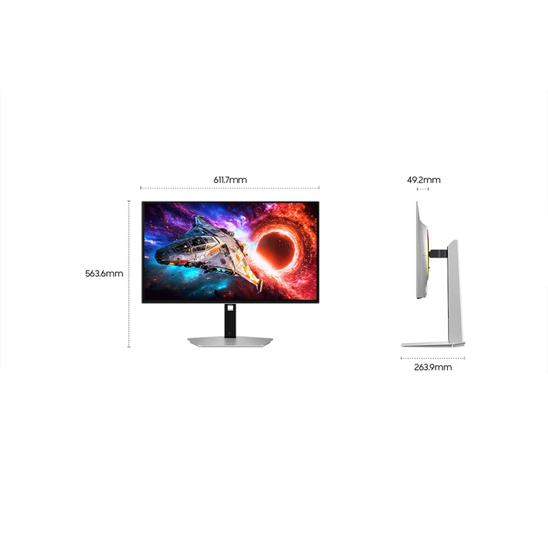 Samsung Odyssey OLED G8 LS27HG802SEXXP 27" 4K (3840x2160) 240Hz 0.03ms GTG FreeSync Premium Pro Gaming Monitor with Tilt/ Height/ Pivot/ Swivel Adjustment + Samsung Soundbar HW-B400F/XP 2.1ch Subwoofer