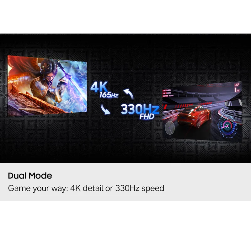 Samsung Odyssey OLED G7 LS32HG732SEXXP 32" 4K (3840x2160) Dual Mode (Max 4K 165Hz / FHD 330Hz) 0.03ms GTG Gaming Monitor with Tilt/ Height/ Pivot/ Swivel Adjustment + Samsung Soundbar HW-B400F/XP 2.1ch Subwoofer