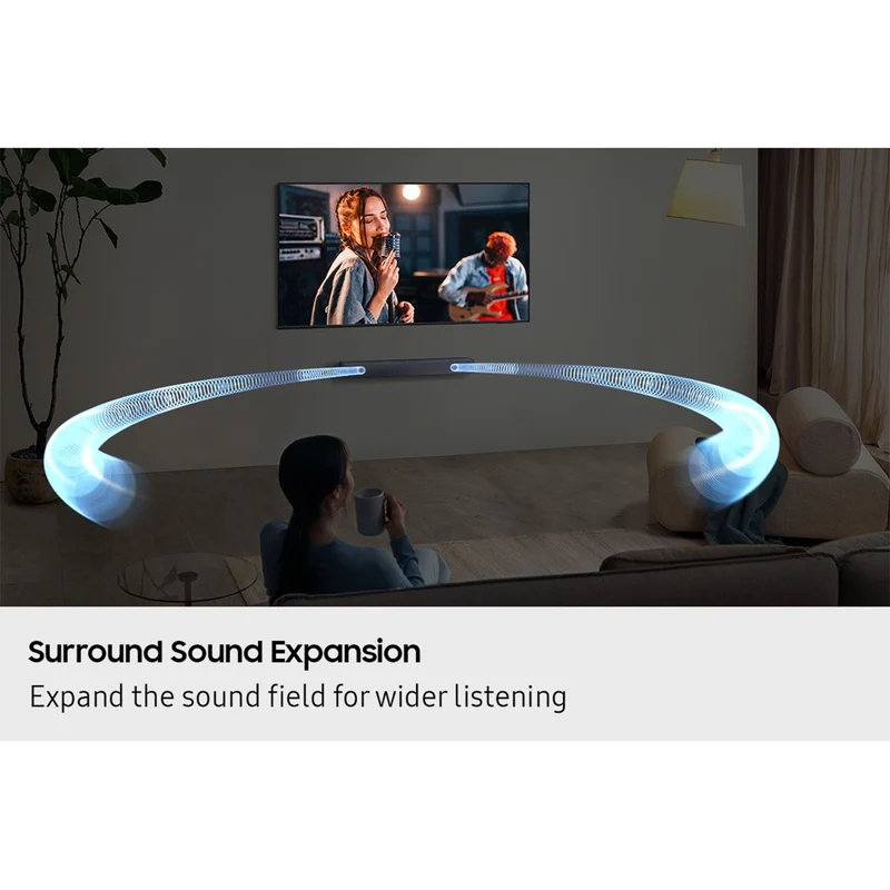 Samsung Odyssey OLED G7 LS32HG732SEXXP 32" 4K (3840x2160) Dual Mode (Max 4K 165Hz / FHD 330Hz) 0.03ms GTG Gaming Monitor with Tilt/ Height/ Pivot/ Swivel Adjustment + Samsung Soundbar HW-B400F/XP 2.1ch Subwoofer