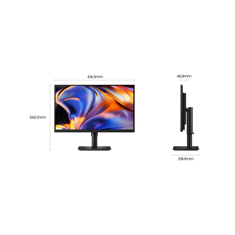 Samsung ViewFinity S8 LS27H802EFAXXP 27" 5K (5120x2880) 60Hz 5ms GTG USB-C & LAN Port IPS Monitor with Tilt/ Height/ Pivot/ Swivel Adjustment + Samsung Soundbar HW-B400F/XP 2.1ch Subwoofer