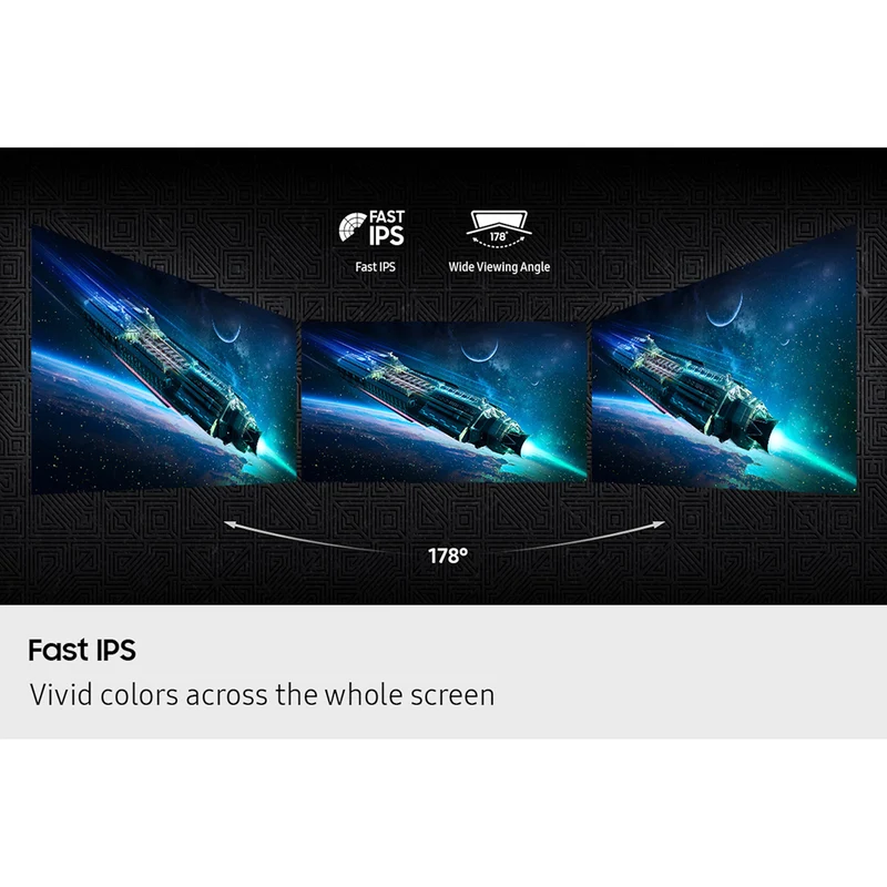 Samsung Odyssey G5 LS32FG502EEXXP 32" QHD (2560x1440) 180Hz 1ms GTG G-Sync Compatible IPS Gaming Monitor with Tilt/ Height/ Pivot/ Swivel Adjustment