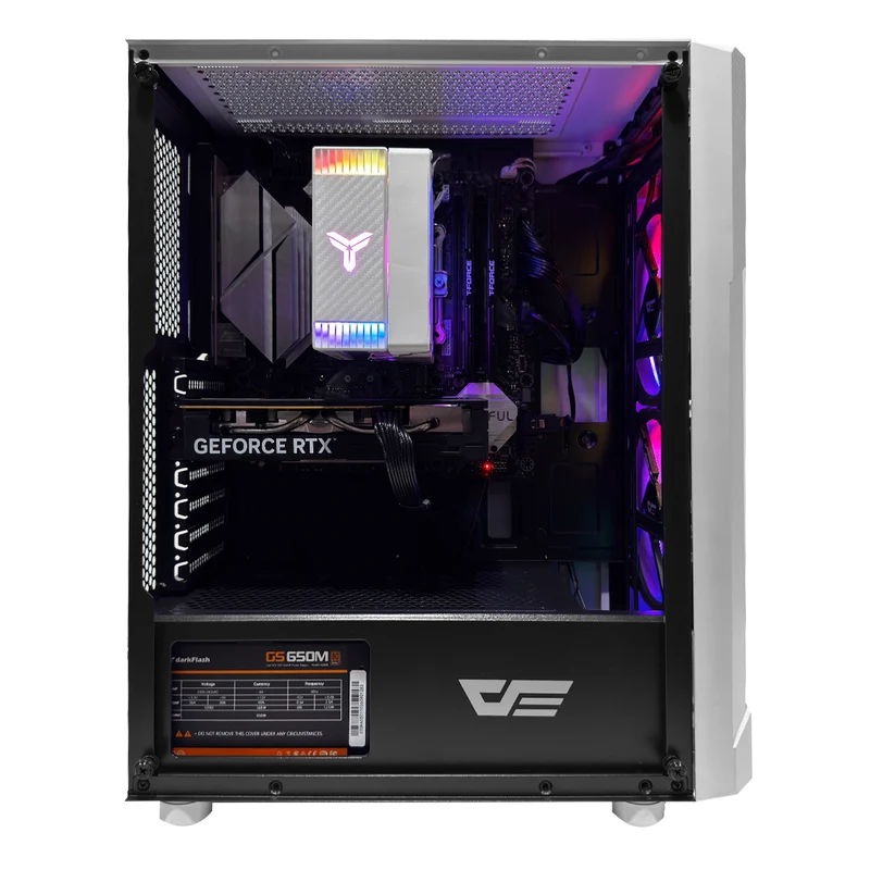 Sigma Pollux White Desktop Gaming PC | AMD Ryzen 5 7500F | 16GB (2x8GB) RAM | 1TB SSD | RTX 5060 | Windows 11 Pro