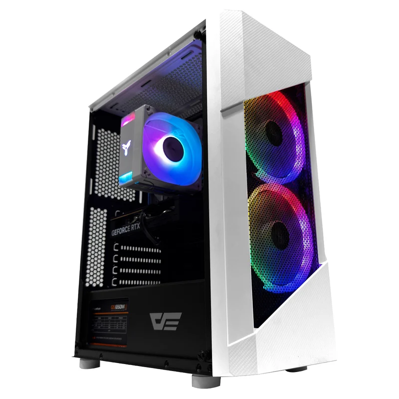 Sigma Pollux White Desktop Gaming PC | AMD Ryzen 5 7500F | 16GB (2x8GB) RAM | 1TB SSD | RTX 5060 | Windows 11 Pro