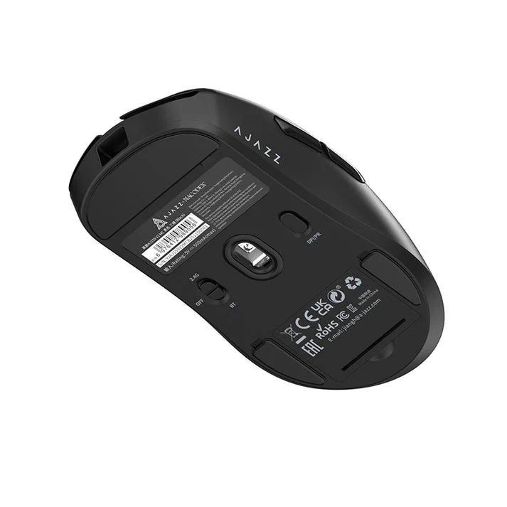 Nacodex x Ajazz AJ159 V2 MC Tri-Mode Gaming Mouse (Black, White)