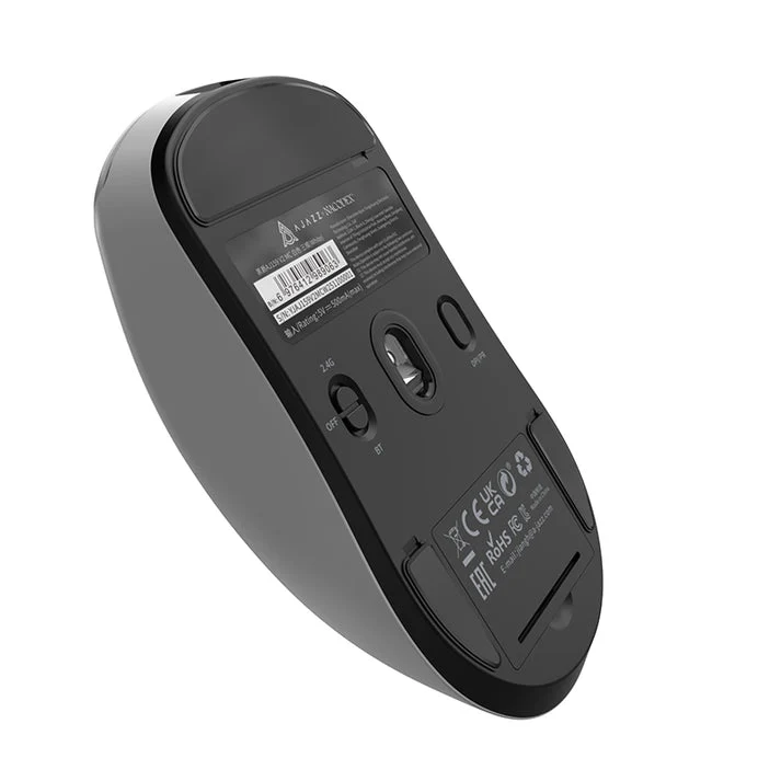 Nacodex x Ajazz AJ159 V2 MC Tri-Mode Gaming Mouse (Black, White)