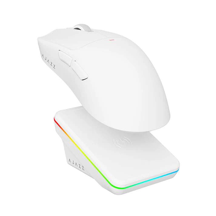 Nacodex x Ajazz AJ200P NL AI MC NearLink Tri-Mode Gaming Mouse (Black, White)