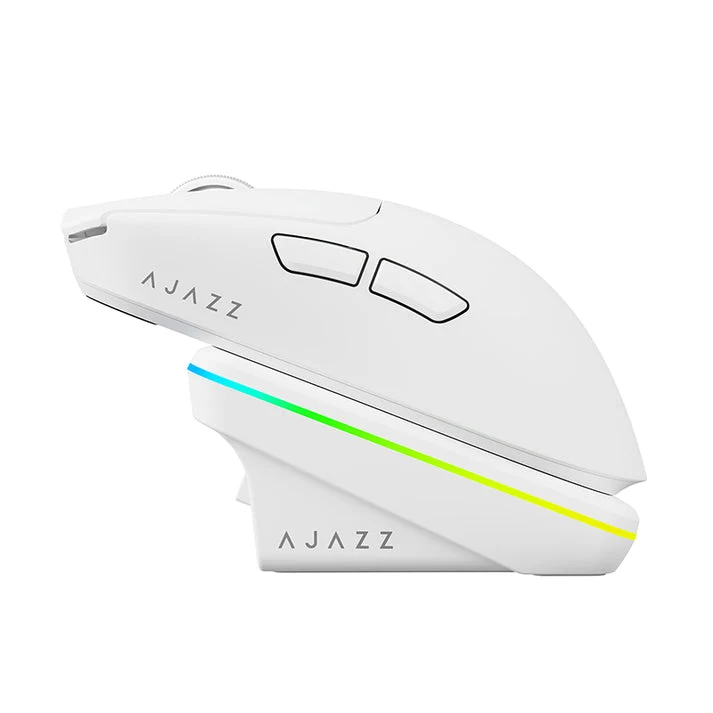 Nacodex x Ajazz AJ200P NL AI MC NearLink Tri-Mode Gaming Mouse (Black, White)