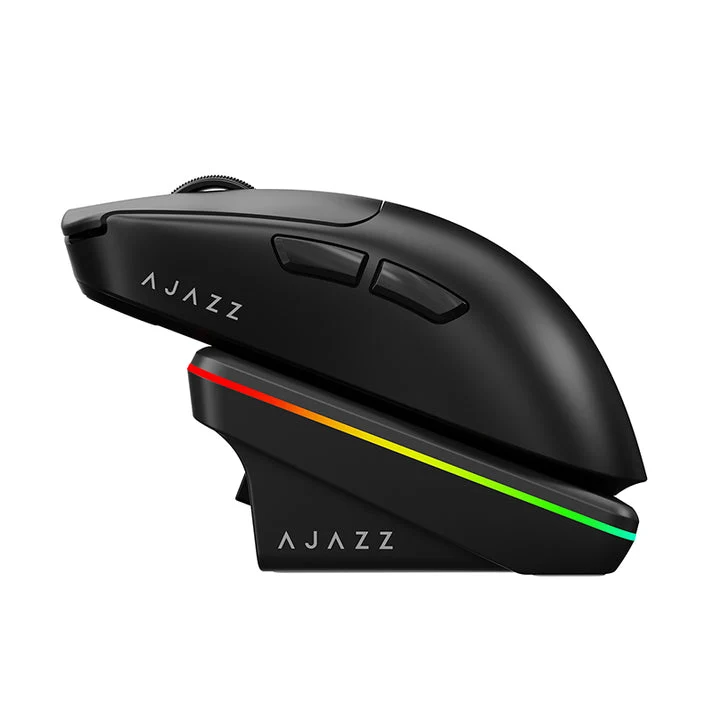 Nacodex x Ajazz AJ200P NL AI MC NearLink Tri-Mode Gaming Mouse (Black, White)