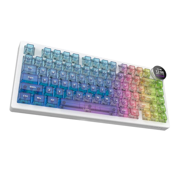 Ajazz AK820 V2 Pro RGB Tri-Mode Mechanical Keyboard (Transparent Color) (Lychee Switch)