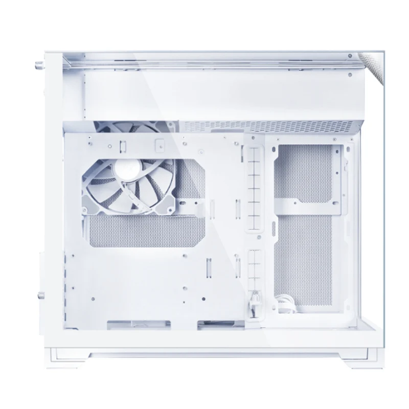 Lian Li O11 Vision-M Digital Compact Dual-Chamber LCD Gaming PC Case (Black, White)