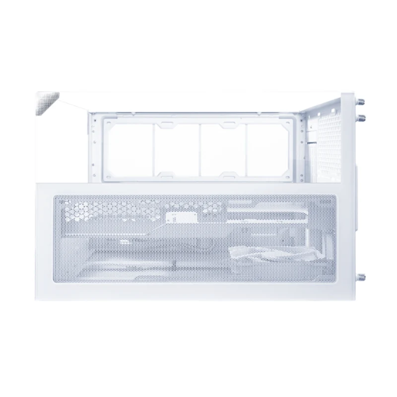 Lian Li O11 Vision-M Digital Compact Dual-Chamber LCD Gaming PC Case (Black, White)