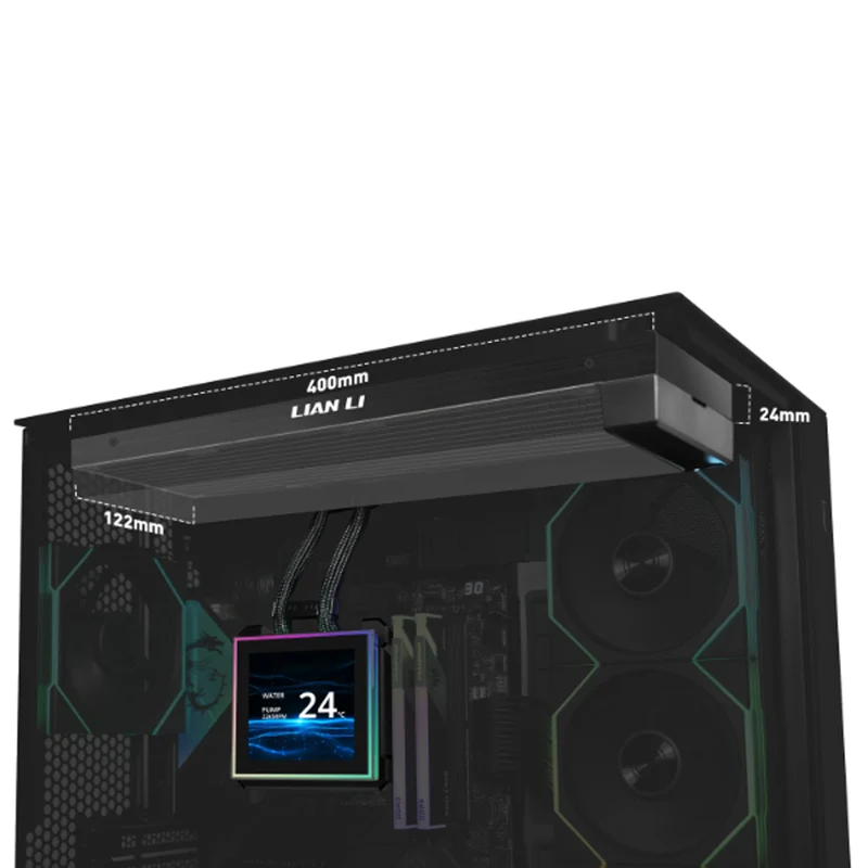 Lian Li Hydroshift II LCD-S 360N AIO Liquid Cooler (Black, White) (GHS2LCDS36NB, GHS2LCDS36NW)