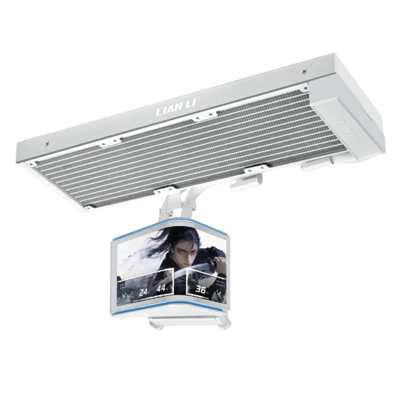 Lian Li Hydroshift 2 OLED Curved 360N AIO Liquid CPU Cooler (Black, White) (GHS2OLDC36NB, GHS2OLDC36NW)