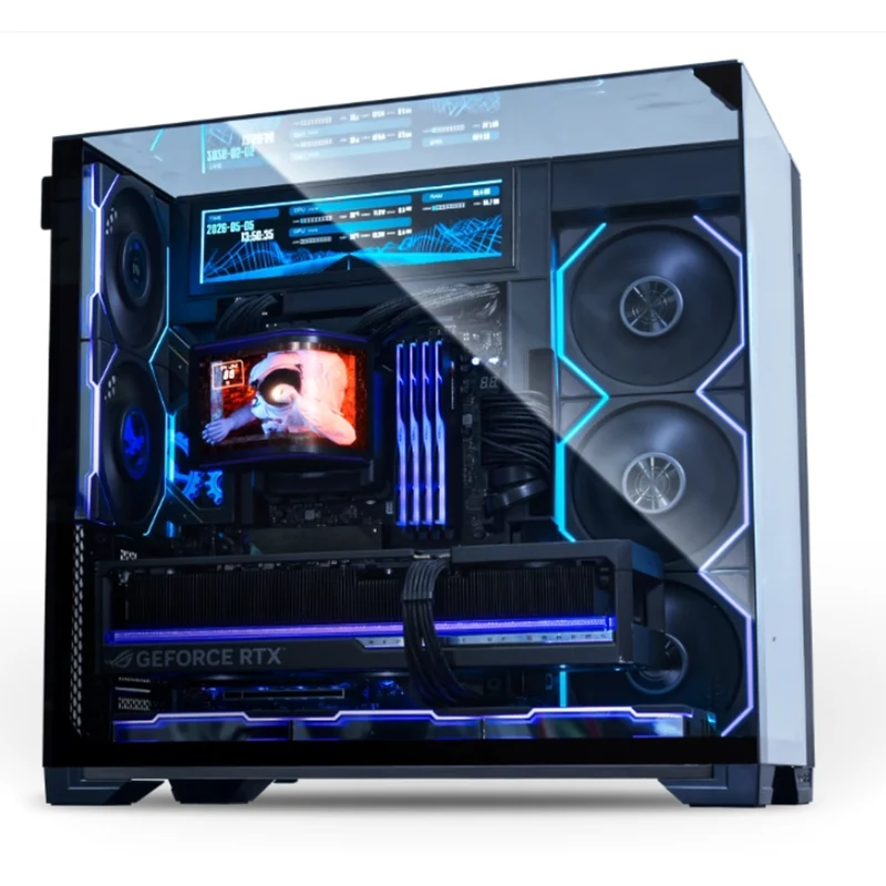 Lian Li Hydroshift II OLED Curved 360TL AIO Liquid CPU Cooler (Black, White) (GHS2OLDC36TB, GHS2OLDC36TW)