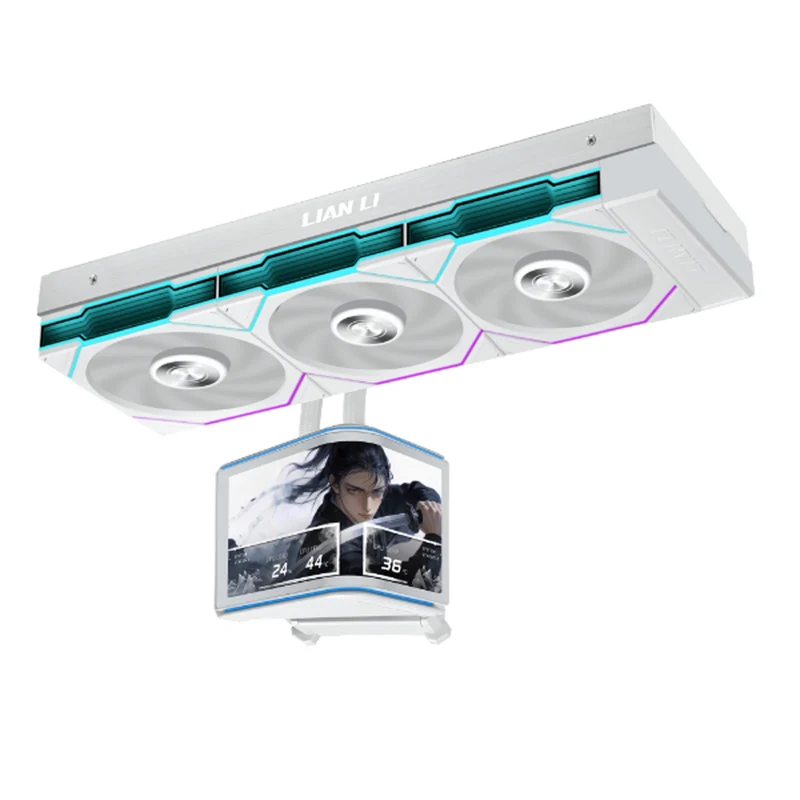 Lian Li Hydroshift II OLED Curved 360TL AIO Liquid CPU Cooler (Black, White) (GHS2OLDC36TB, GHS2OLDC36TW)