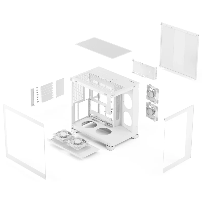 Fractal Design Pop 2 Vision Computer Case (RGB Black TG Light Tint, RGB White TG Clear Tint) (FD-C-POV2A-02, FD-C-POV2A-03)