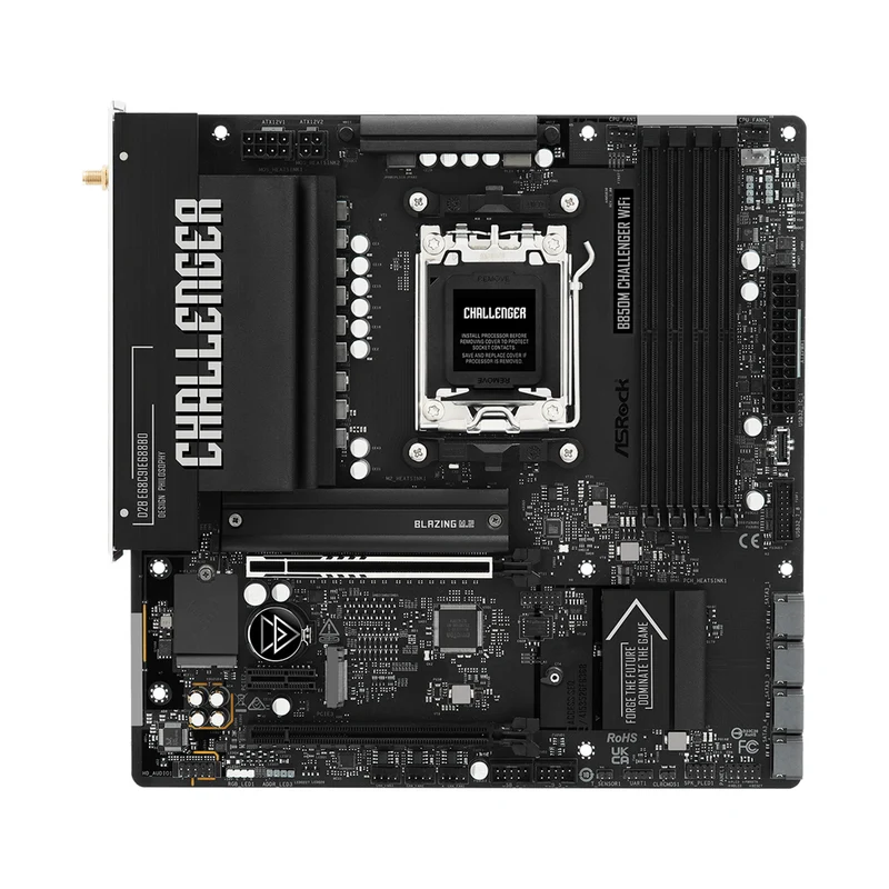 ASRock B850M Challenger WiFi DDR5 AMD Motherboard (Black)