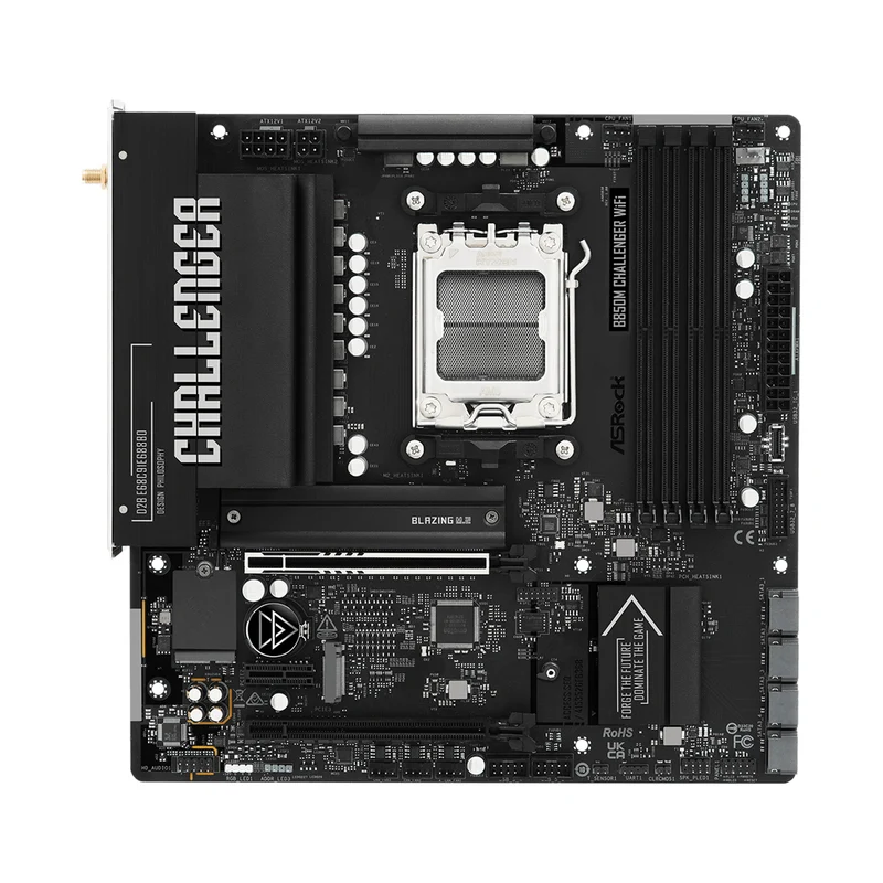 ASRock B850M Challenger WiFi DDR5 AMD Motherboard (Black)