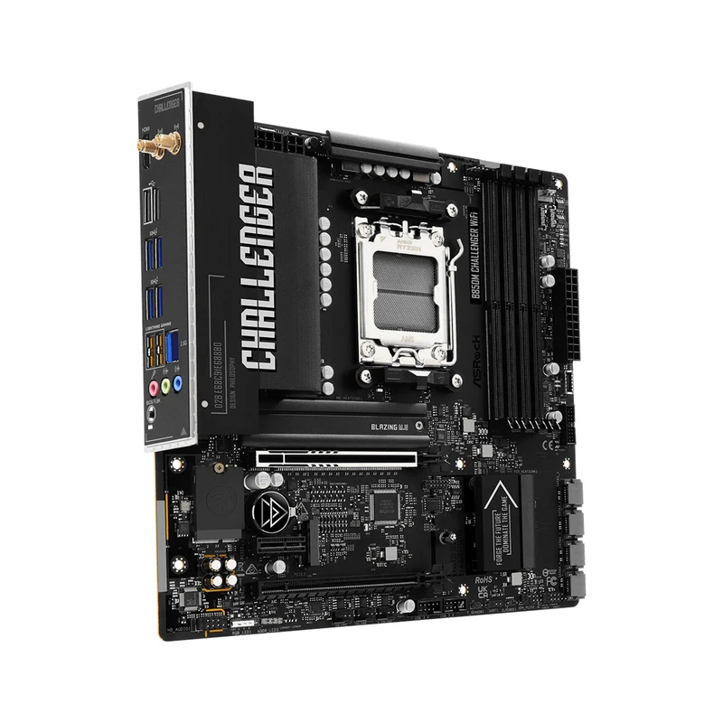 ASRock B850M Challenger WiFi DDR5 AMD Motherboard (Black)