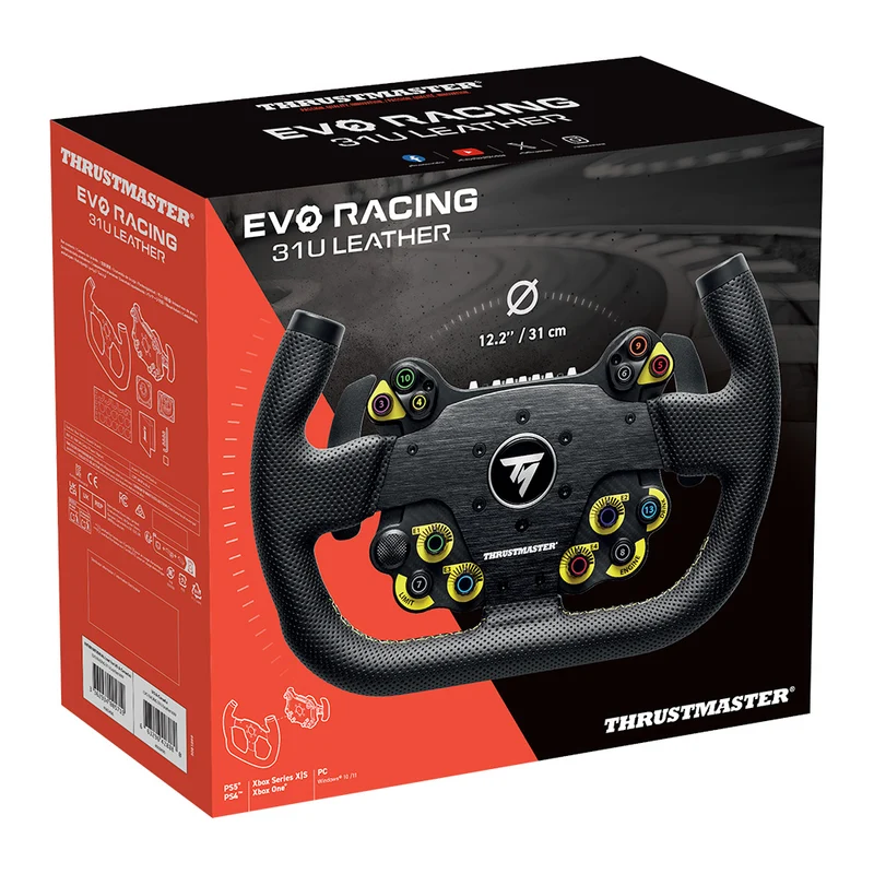 Thrustmaster Evo Racing 31U Leather for PS5 / PS4 / Xbox Series X/S / XboxOne / Windows 10/11 (4060490)