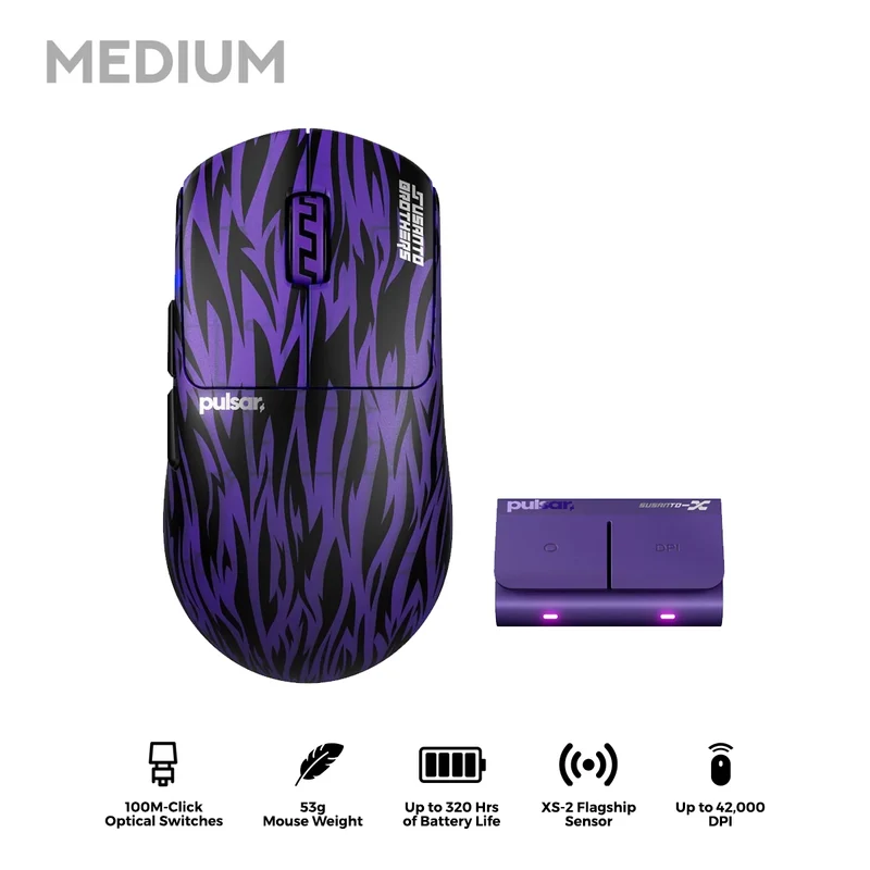 Pulsar Pro Series Susanto-X 2.0 Esports Gaming Mouse Medium (Phantom Jungle) (PRSSSTX224)