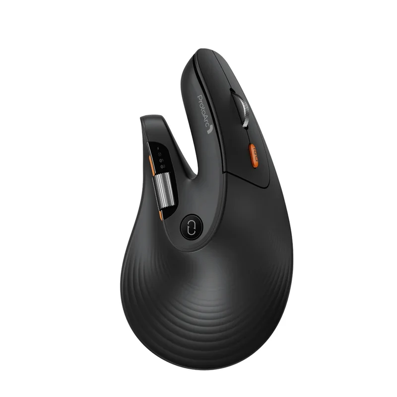 ProtoArc EM11 Pro Dual-Mode Ergonomic Vertical Mouse (Black) (CP017199)