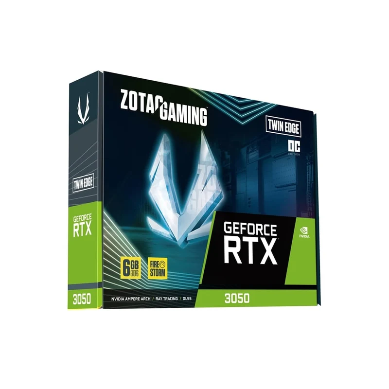 Zotac Gaming GeForce RTX 3050 6GB GDDR6 Twin Edge OC Graphics Card (ZT-A30510H-10L)