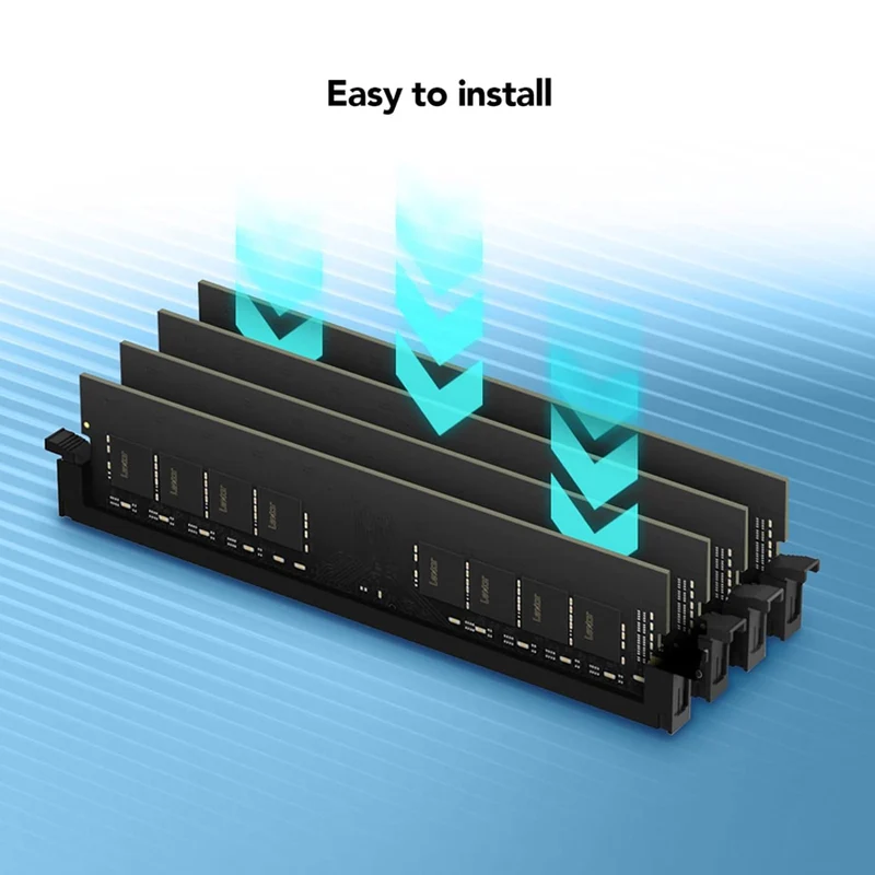 Lexar 16GB DDR4 3200MT/s CL22 U-DIMM Desktop Memory (LD4AU016G-B3200GSST)