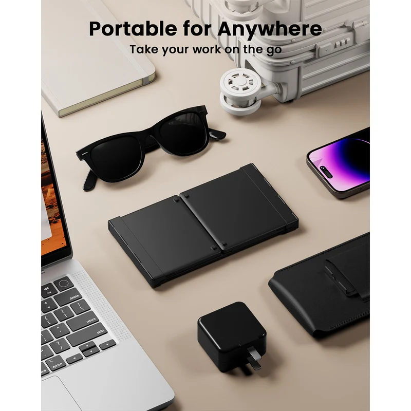 ProtoArc XK01 TP Foldable Wireless Keyboard with Touchpad (Black) (CP015105)
