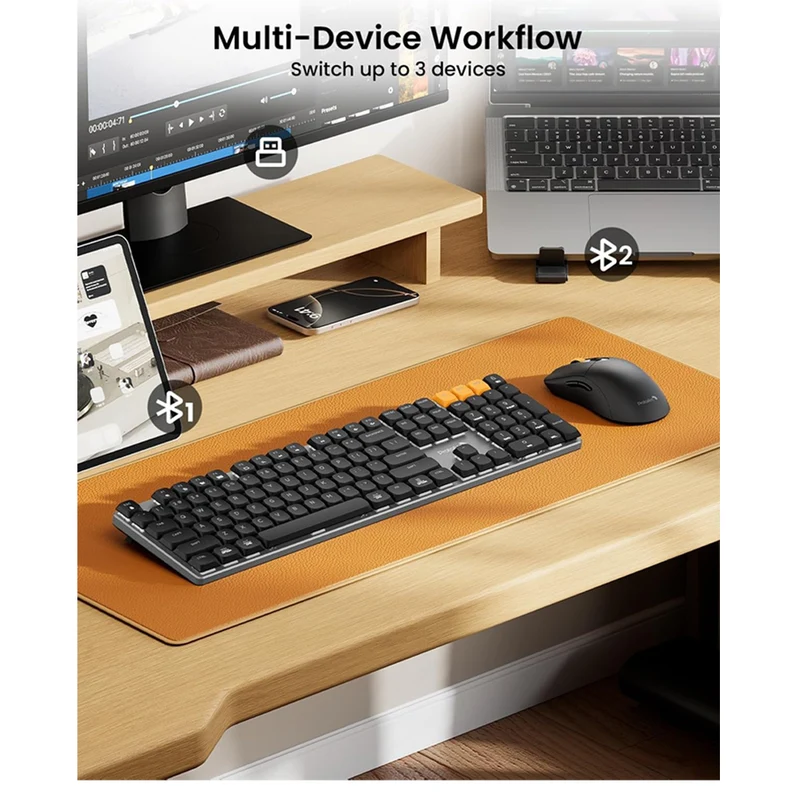 ProtoArc KM310 Mechanical Keyboard and Mouse Combo (Space Grey) (CP016224)
