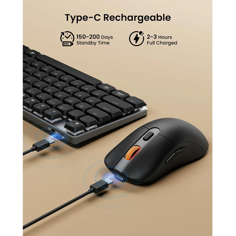 ProtoArc KM310 Mechanical Keyboard and Mouse Combo (Space Grey) (CP016224)