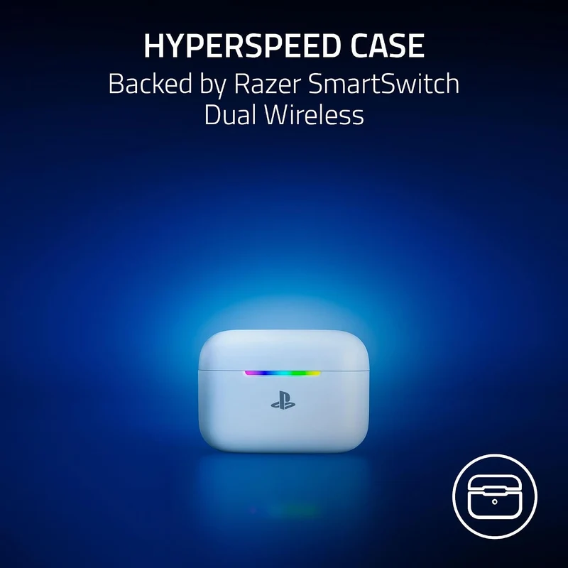 Razer Hammerhead V3 X HyperSpeed Wireless Multi-Platform Gaming Earbuds for PS5 (White)