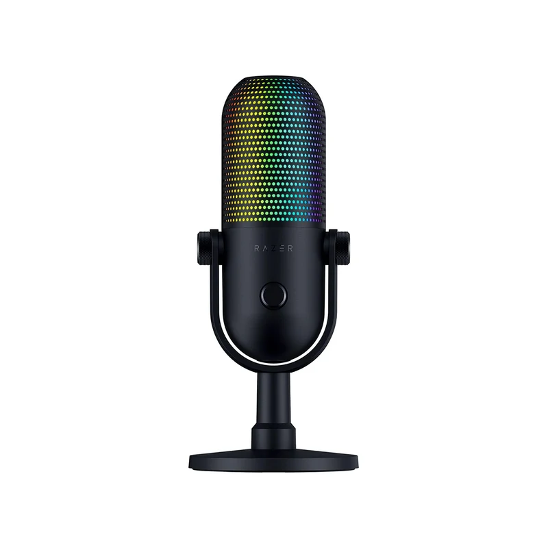 Razer Seiren V3 Chroma 32-Bit DSP RGB USB Microphone (Black, White, Quartz)