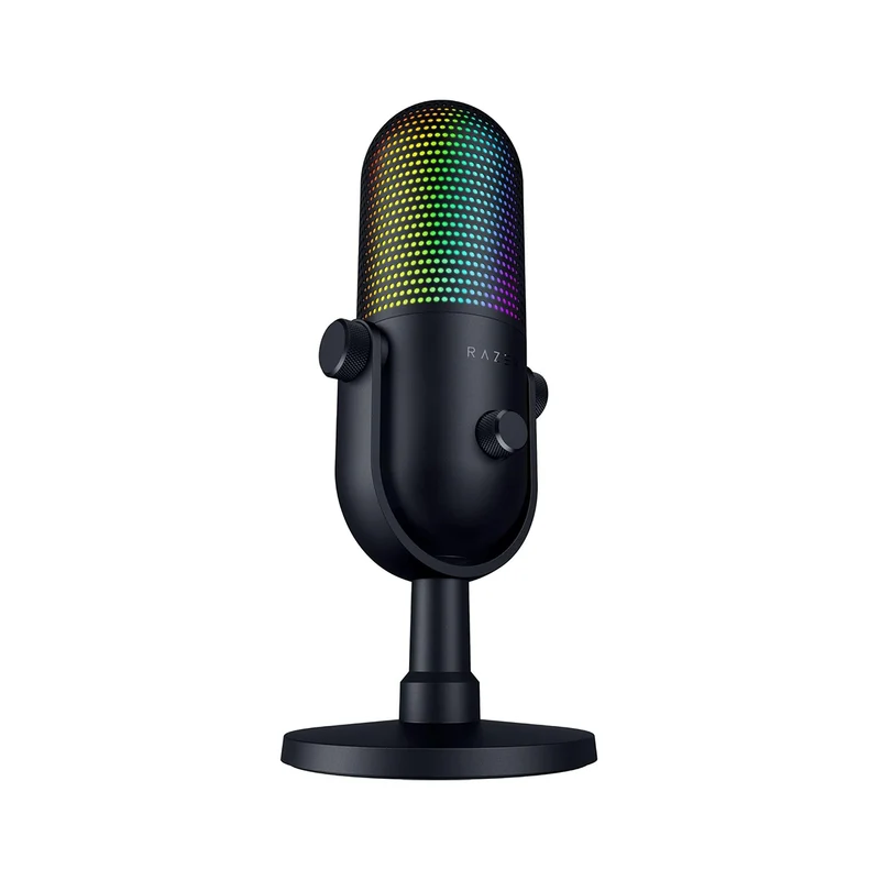 Razer Seiren V3 Chroma 32-Bit DSP RGB USB Microphone (Black, White, Quartz)