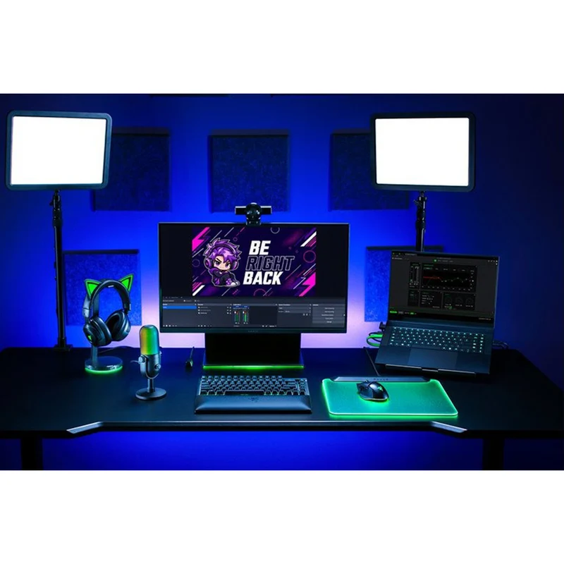 Razer Seiren V3 Chroma 32-Bit DSP RGB USB Microphone (Black, White, Quartz)