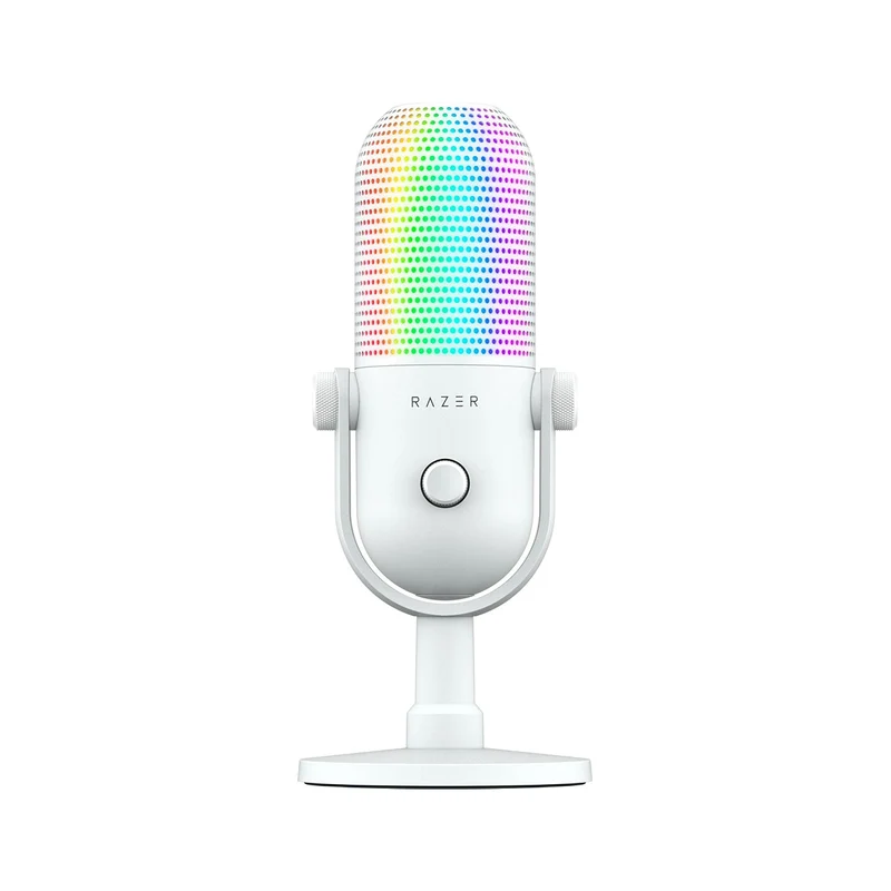 Razer Seiren V3 Chroma 32-Bit DSP RGB USB Microphone (Black, White, Quartz)