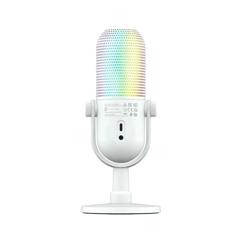Razer Seiren V3 Chroma 32-Bit DSP RGB USB Microphone (Black, White, Quartz)