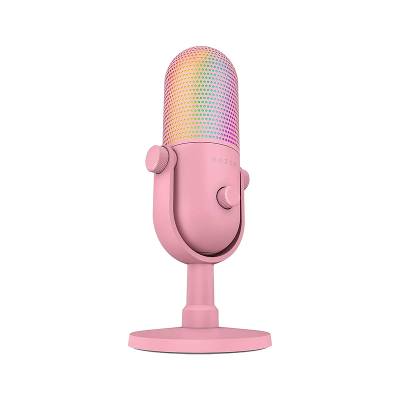 Razer Seiren V3 Chroma 32-Bit DSP RGB USB Microphone (Black, White, Quartz)