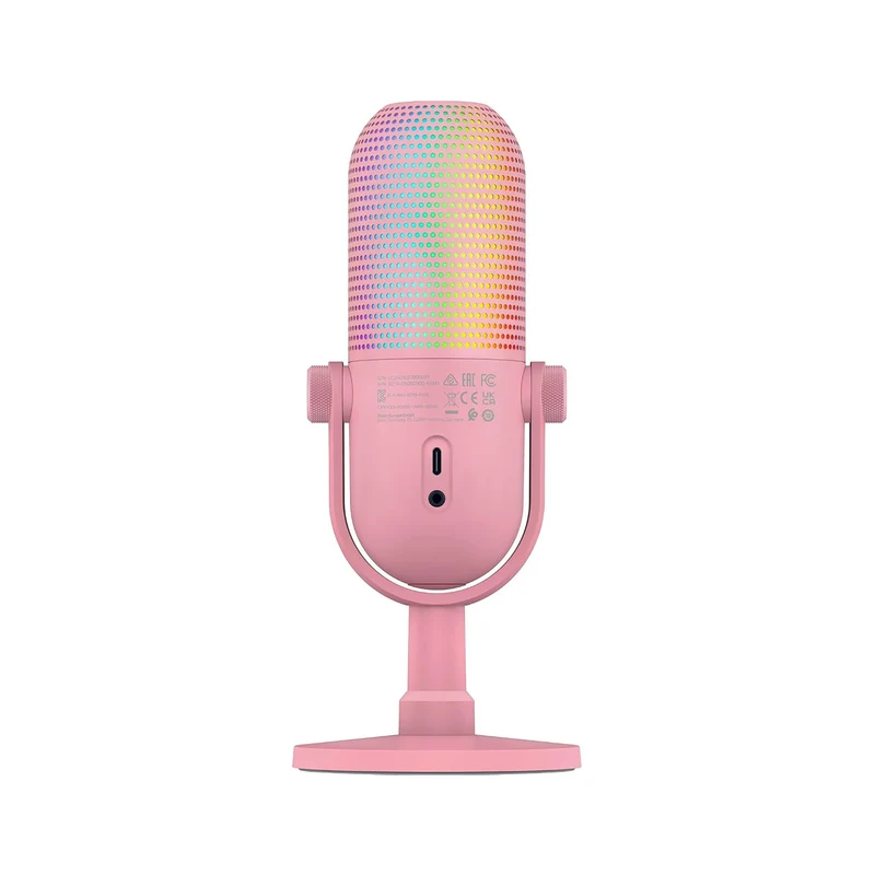 Razer Seiren V3 Chroma 32-Bit DSP RGB USB Microphone (Black, White, Quartz)