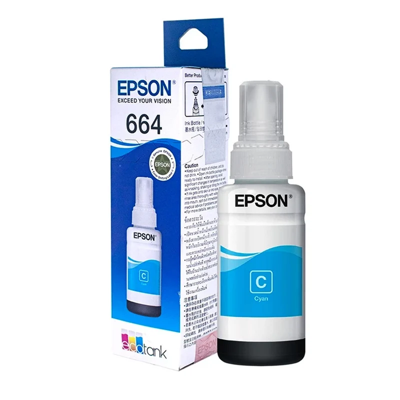 Epson 70ml Ink Bottle (Black, Cyan, Magenta, Yellow) (C13T664100, C13T664200, C13T664300, C13T664400)