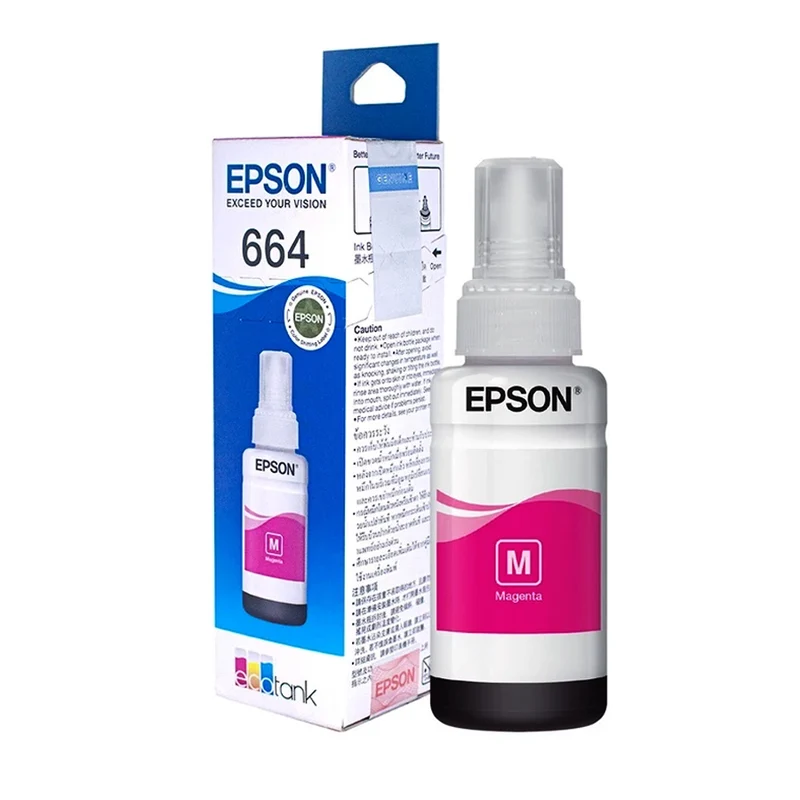 Epson 70ml Ink Bottle (Black, Cyan, Magenta, Yellow) (C13T664100, C13T664200, C13T664300, C13T664400)