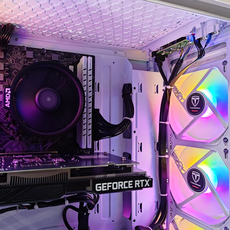 Alpha Hermes White Desktop Gaming PC | AMD Ryzen 5 5500-GT | 16GB (2x8GB) RAM | 512GB SSD | RTX 3050 | Windows 11 Pro